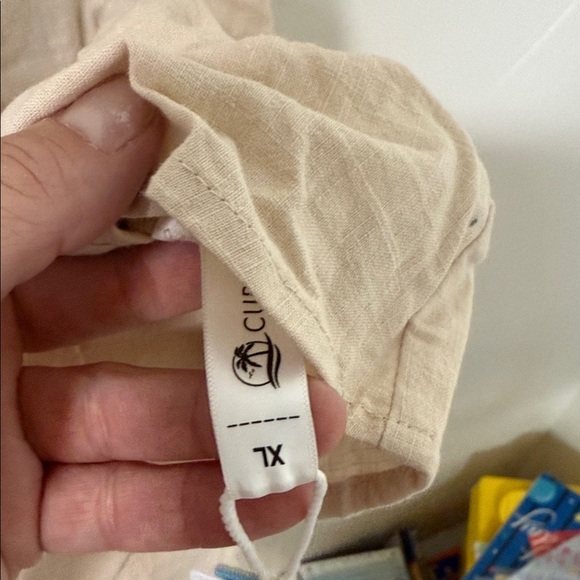 Cupshe Cream Ruffled Midi Dress - Picture 2 of 4